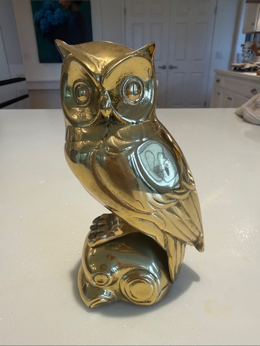 Brass Owl Figurine